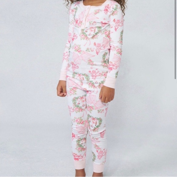 SOLD OUT - Love Shack Fancy x Roller Rabbit Merry Monkeys Pajamas - Kids Size 14 - Picture 1 of 4